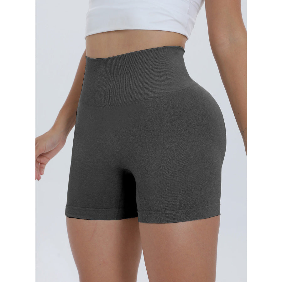 High Waist Active Shorts Apparel and Accessories