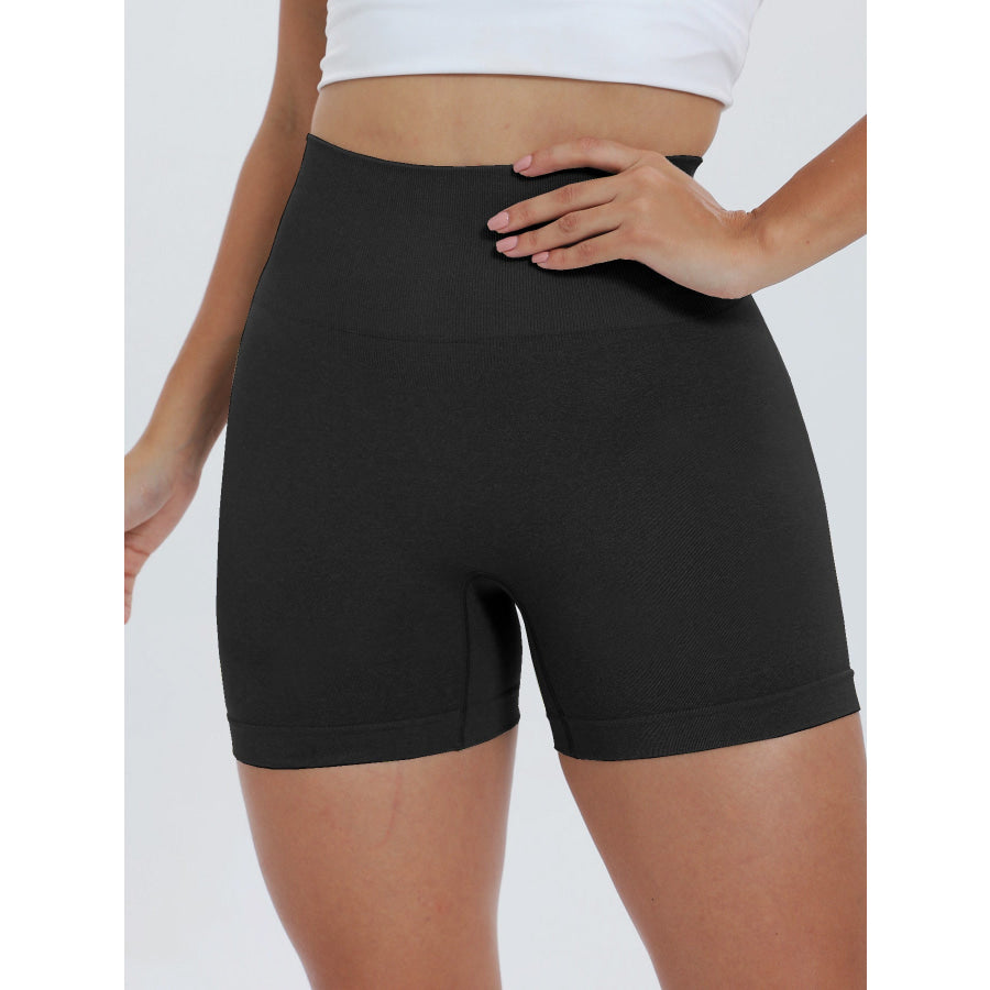 High Waist Active Shorts Apparel and Accessories