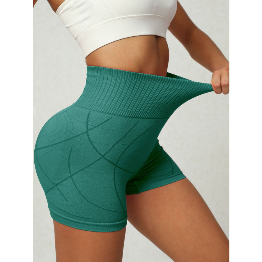 High Waist Active Shorts Apparel and Accessories