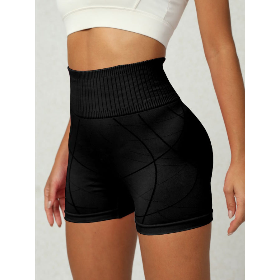 High Waist Active Shorts Apparel and Accessories