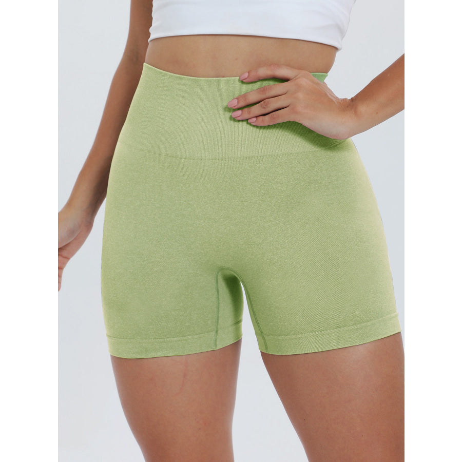 High Waist Active Shorts Apparel and Accessories