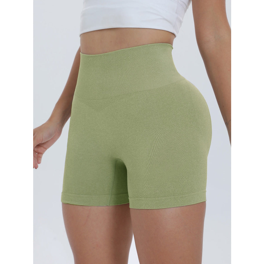 High Waist Active Shorts Apparel and Accessories