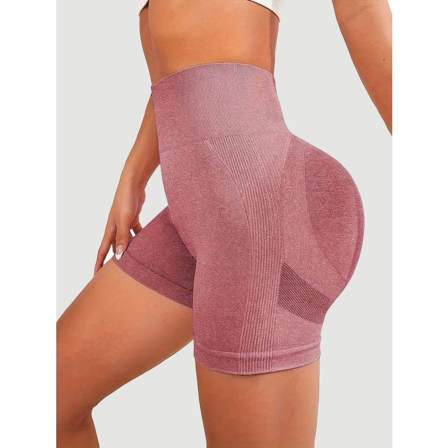 High Waist Active Shorts Apparel and Accessories