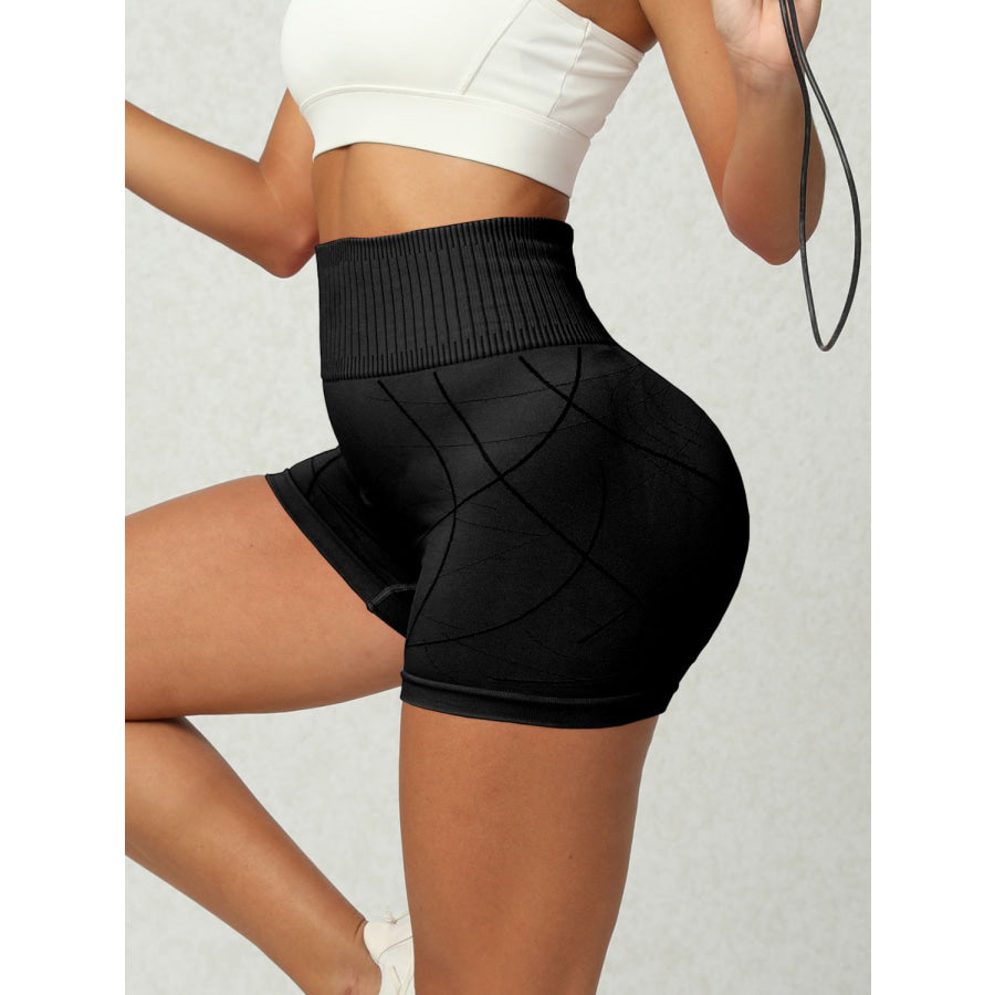 High Waist Active Shorts Apparel and Accessories