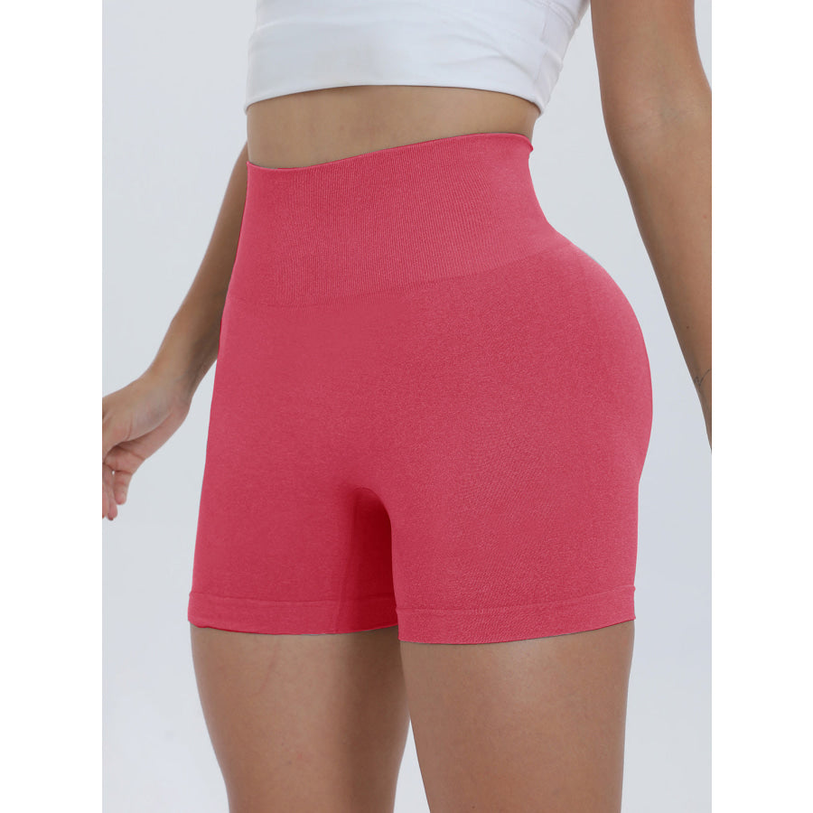 High Waist Active Shorts Apparel and Accessories
