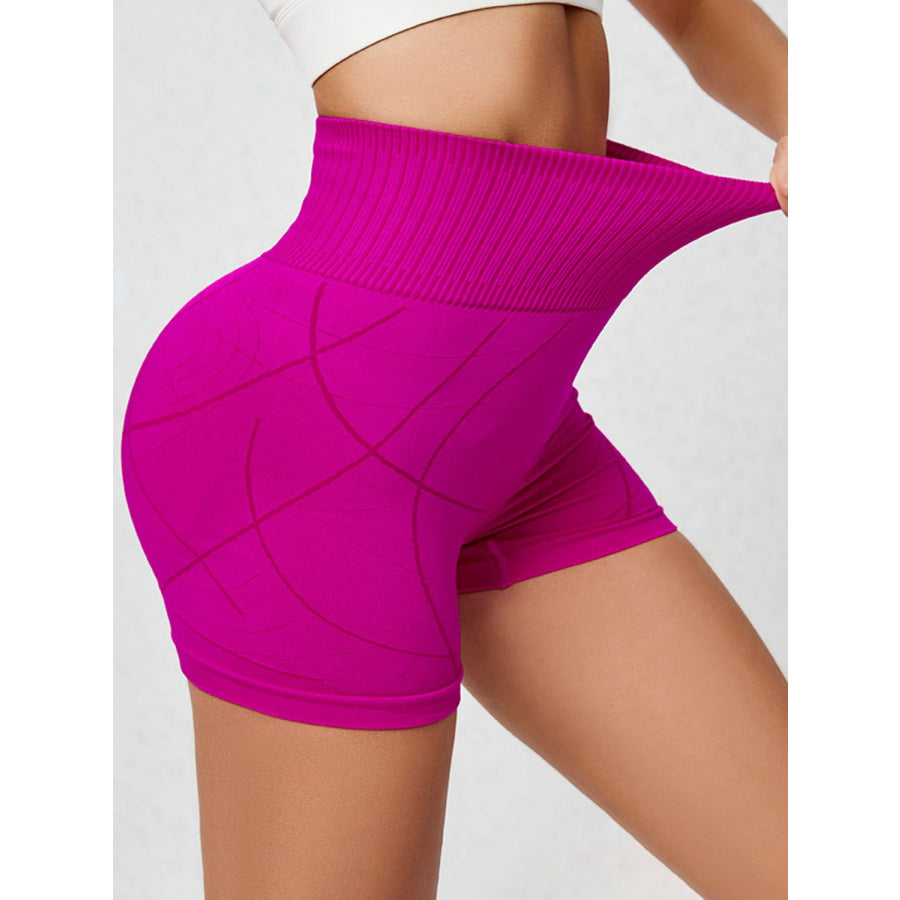 High Waist Active Shorts Apparel and Accessories