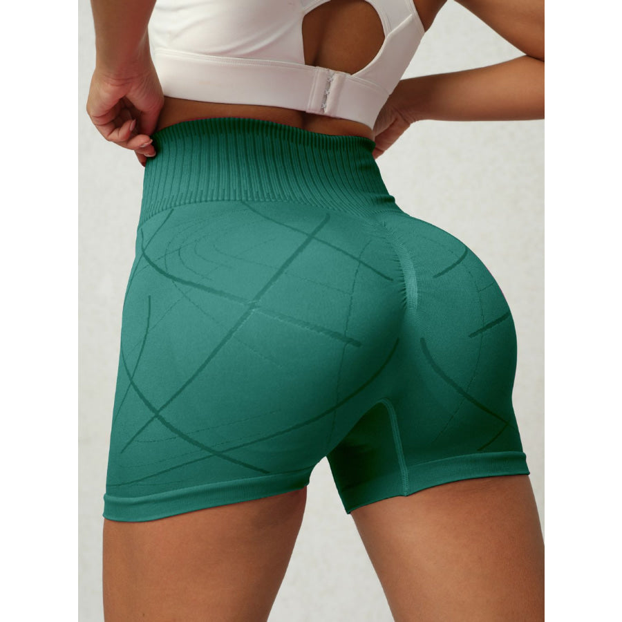 High Waist Active Shorts Apparel and Accessories