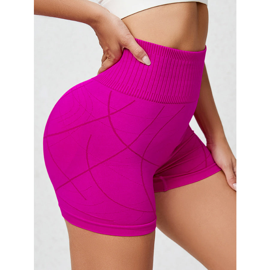 High Waist Active Shorts Apparel and Accessories
