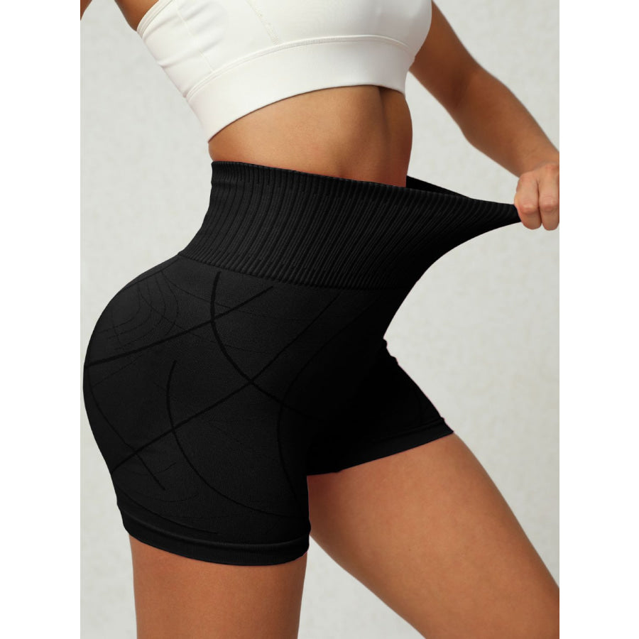 High Waist Active Shorts Apparel and Accessories