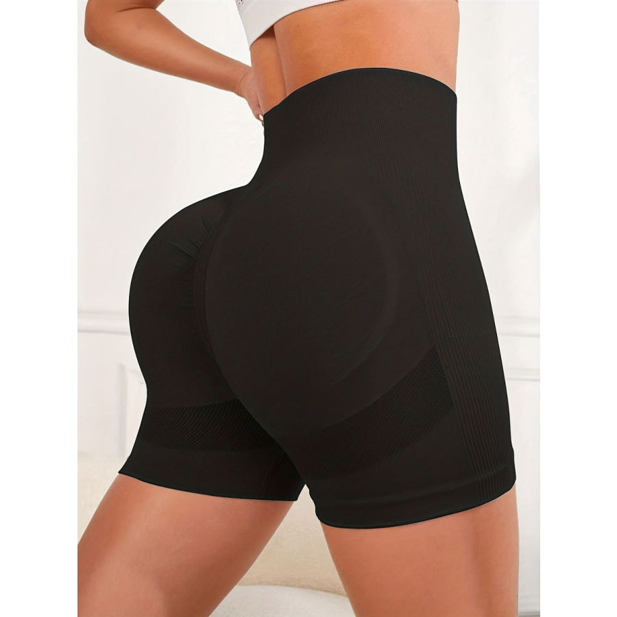 High Waist Active Shorts Apparel and Accessories