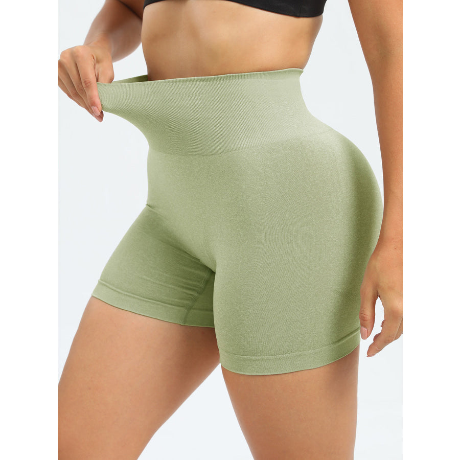 High Waist Active Shorts Apparel and Accessories