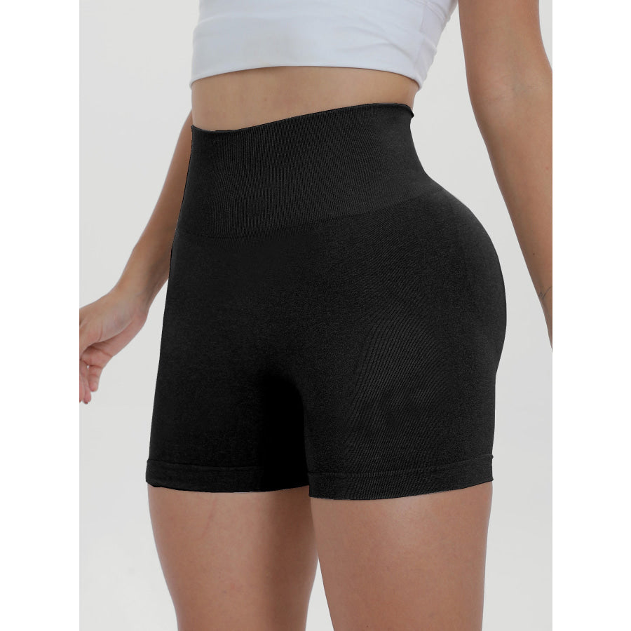 High Waist Active Shorts Apparel and Accessories