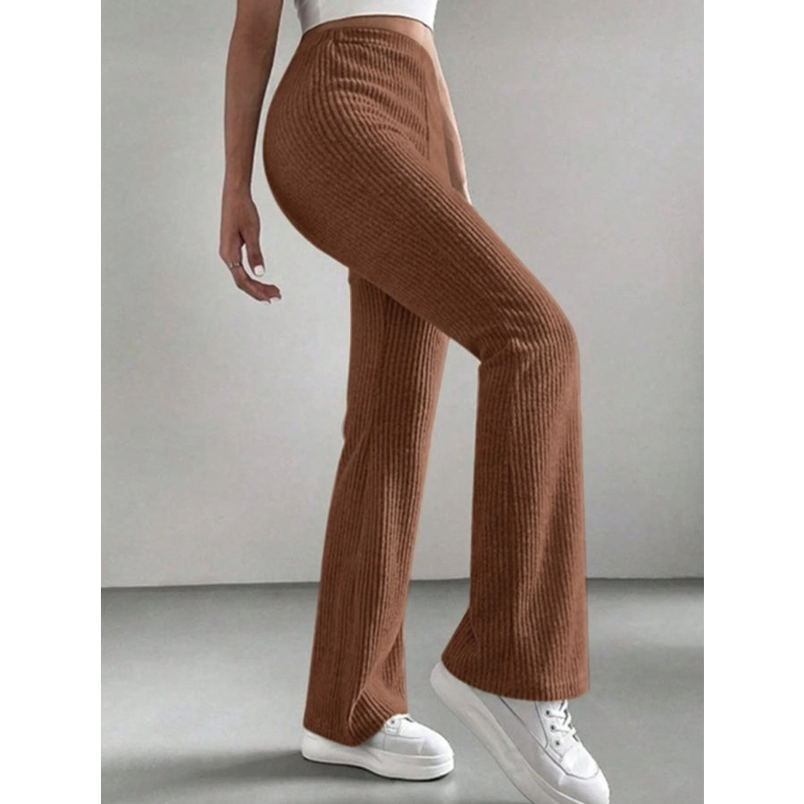 High Waist Bootcut Pants Apparel and Accessories