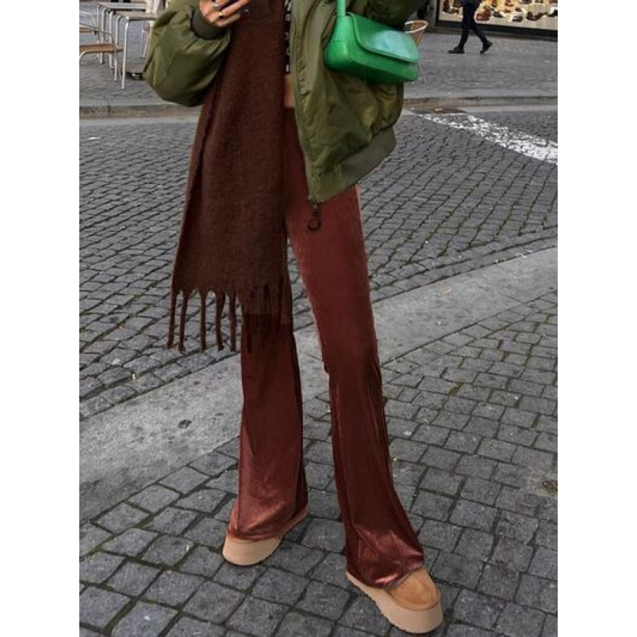 High Waist Flare Pants Apparel and Accessories