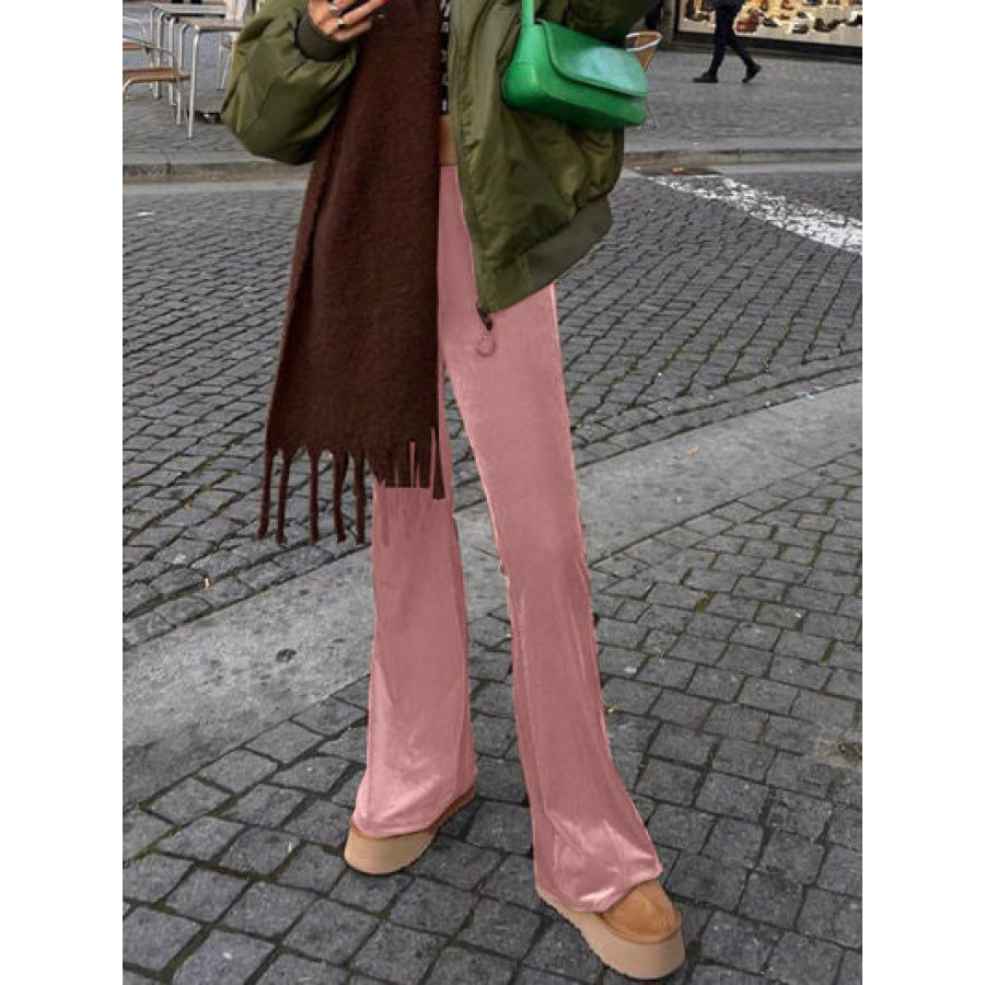 High Waist Flare Pants Apparel and Accessories