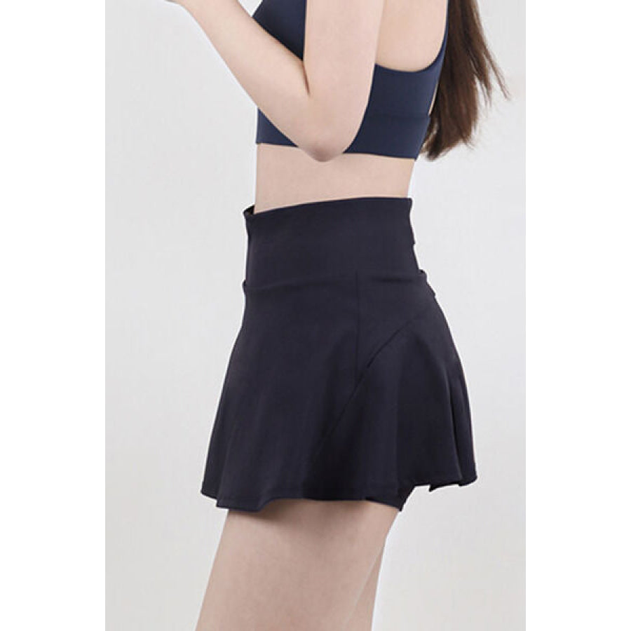 High Waist Pleated Active Skirt Apparel and Accessories