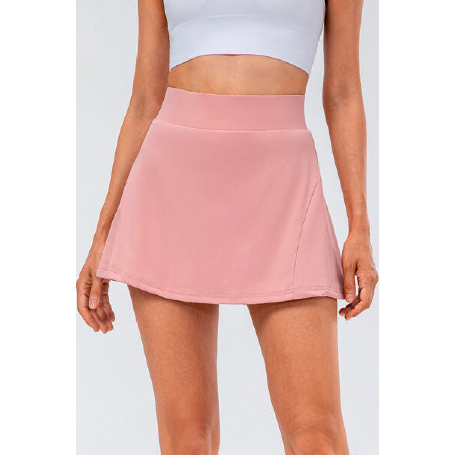 High Waist Pleated Active Skirt Clothing