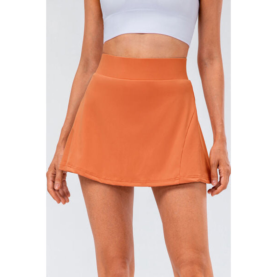 High Waist Pleated Active Skirt Clothing