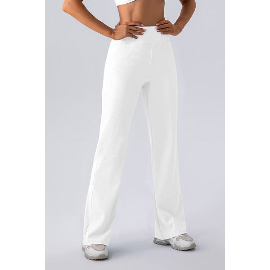 High Waist Straight Active Pants Apparel and Accessories