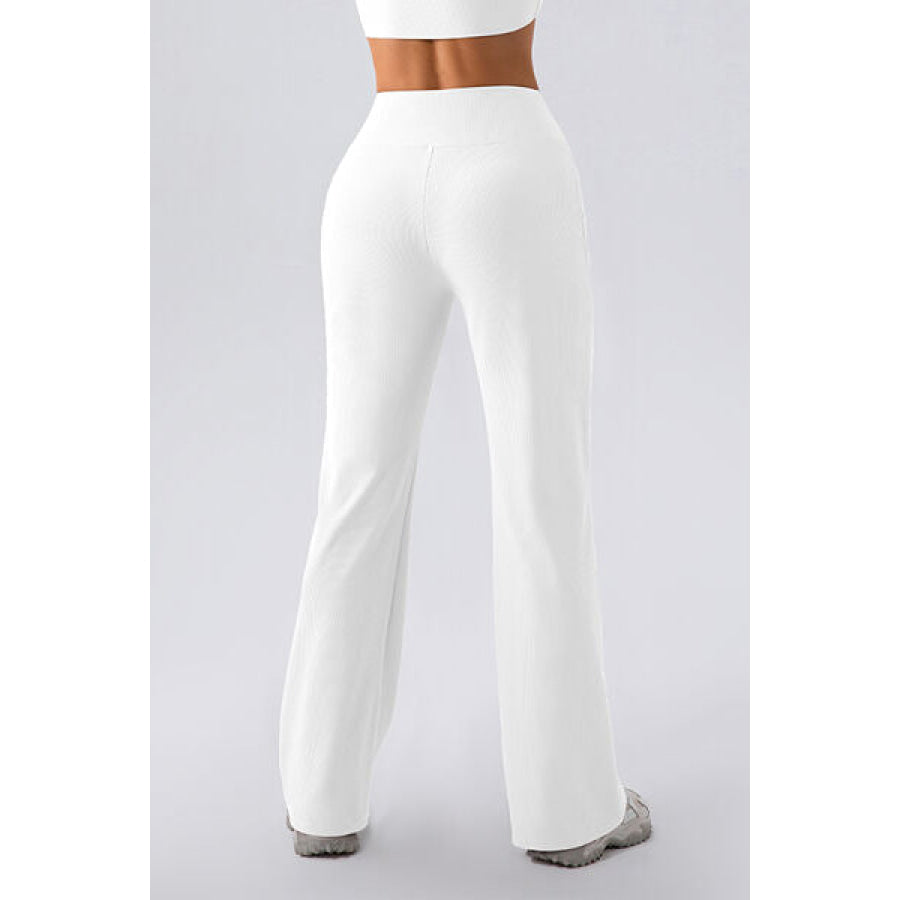 High Waist Straight Active Pants Apparel and Accessories