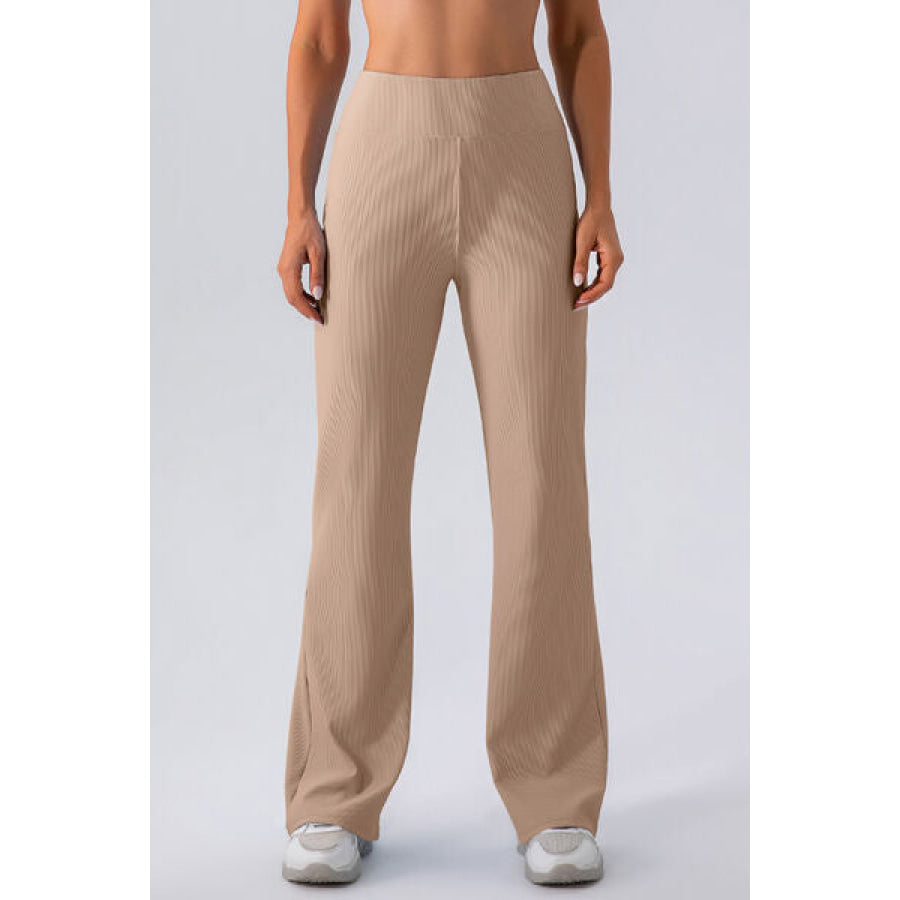 High Waist Straight Active Pants Apparel and Accessories