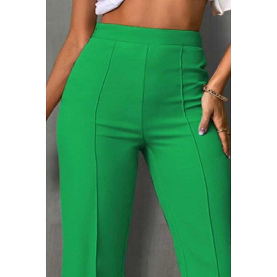 High Waist Straight Pants Apparel and Accessories