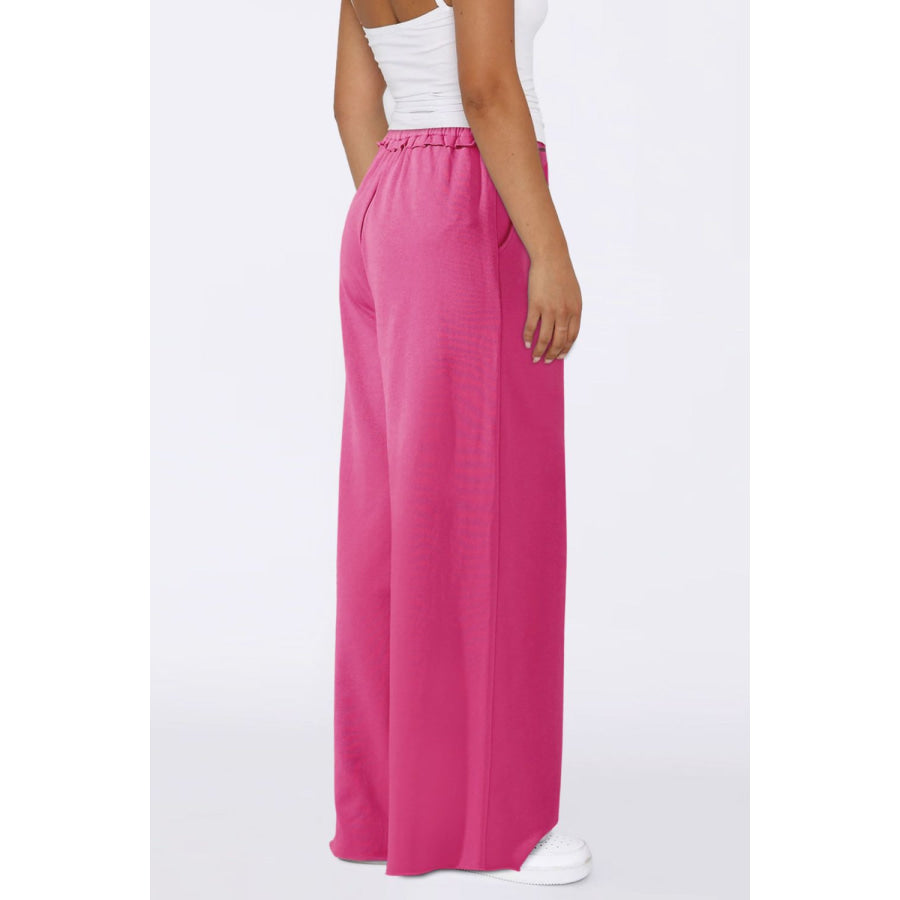 High Waist Wide Leg Pants Apparel and Accessories