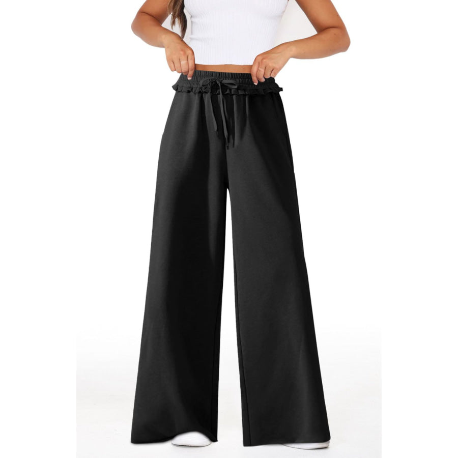 High Waist Wide Leg Pants Apparel and Accessories
