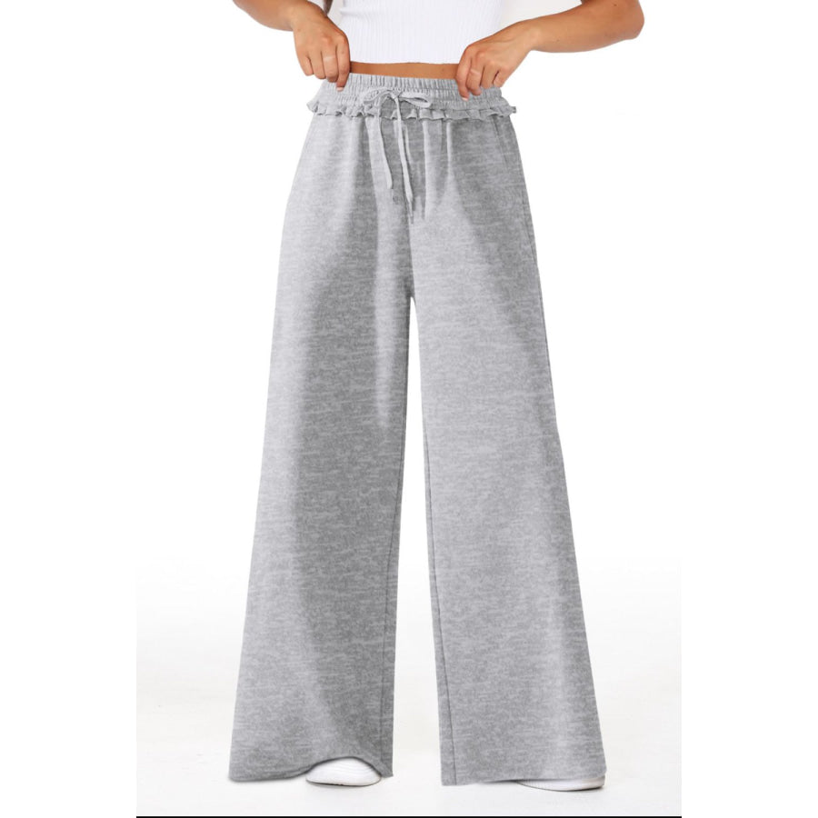 High Waist Wide Leg Pants Apparel and Accessories