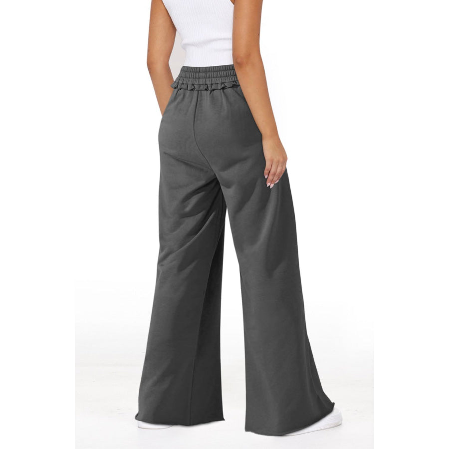 High Waist Wide Leg Pants Apparel and Accessories
