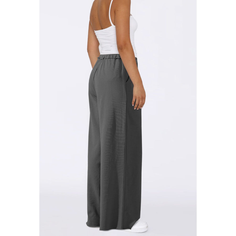 High Waist Wide Leg Pants Apparel and Accessories