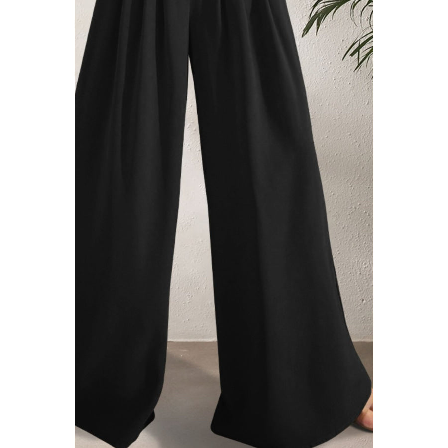High Waist Wide Leg Pants Apparel and Accessories