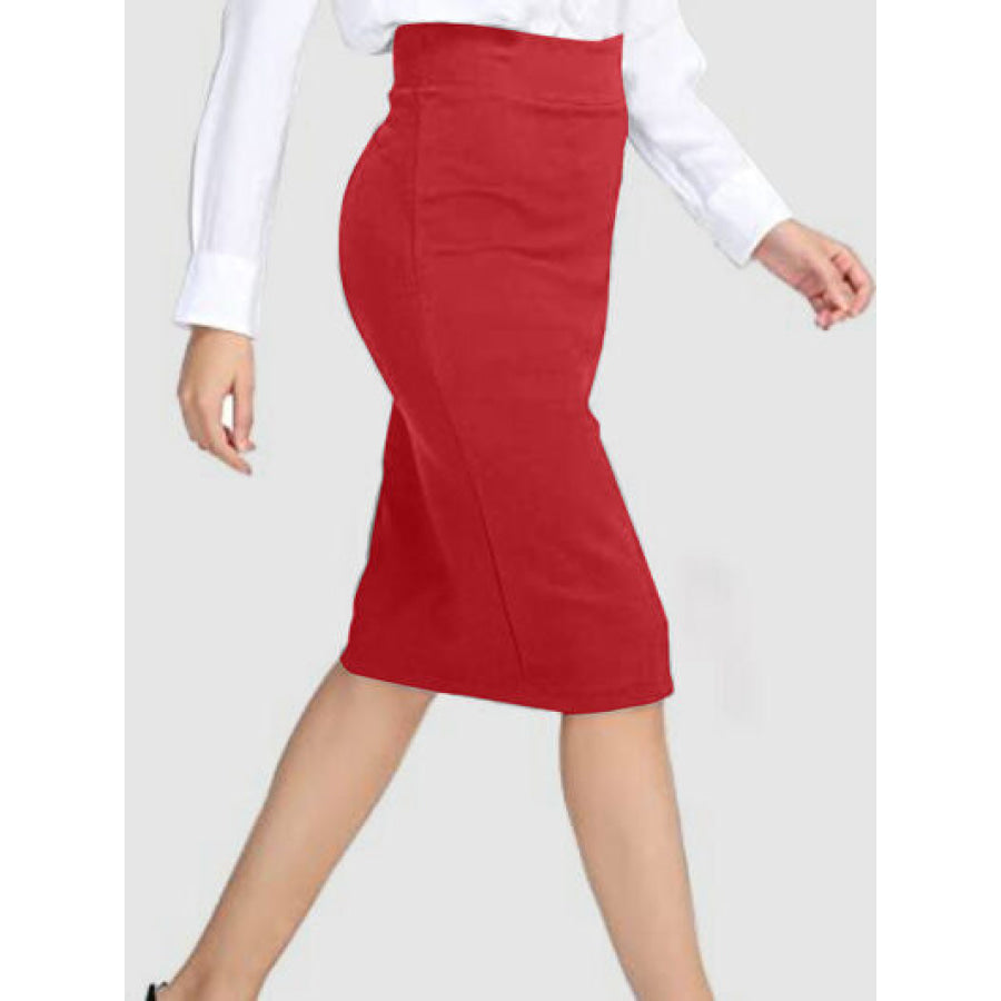 High Waist Wrap Skirt Apparel and Accessories