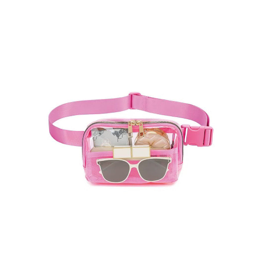 Hot Pink Clear Adjustable Belt Bag - ETA 6/5 WS 600 Accessories