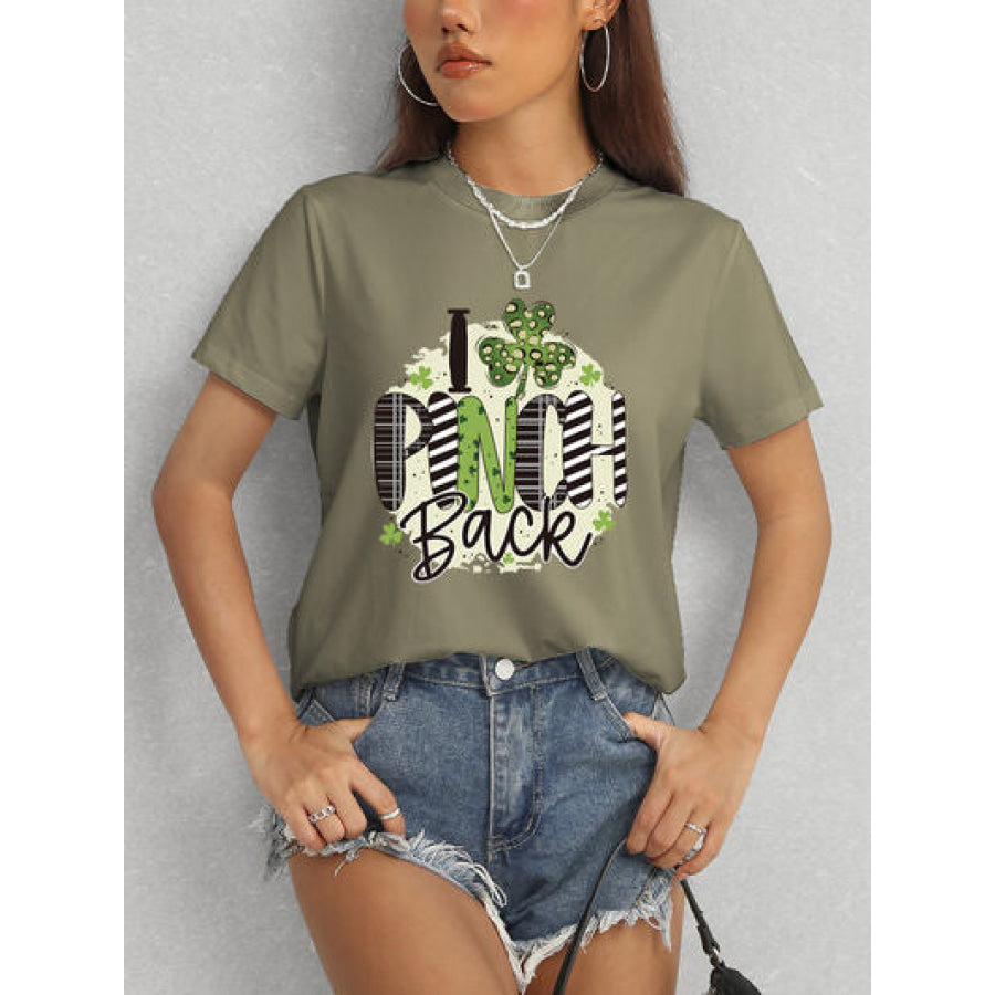 I PINCH BACK Round Neck Short Sleeve T - Shirt Apparel and Accessories