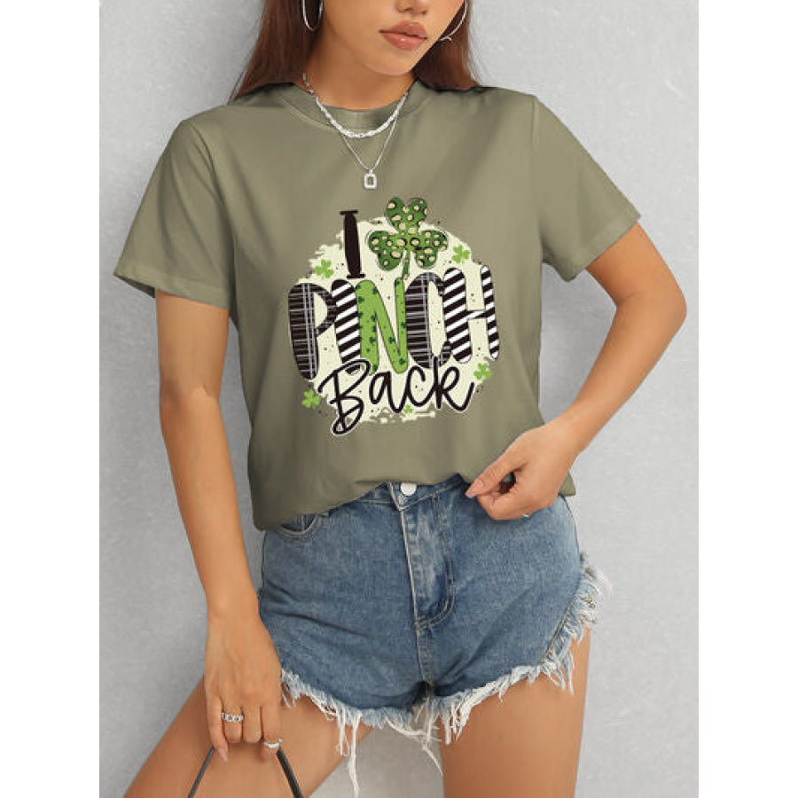 I PINCH BACK Round Neck Short Sleeve T - Shirt Apparel and Accessories