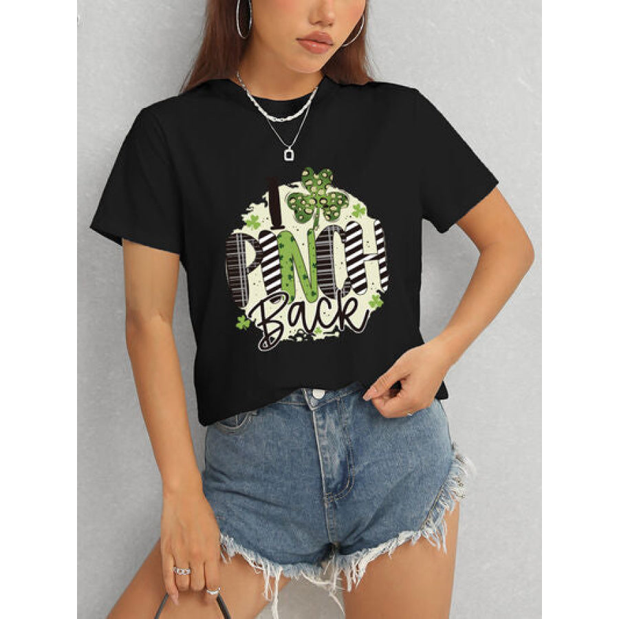 I PINCH BACK Round Neck Short Sleeve T - Shirt Apparel and Accessories