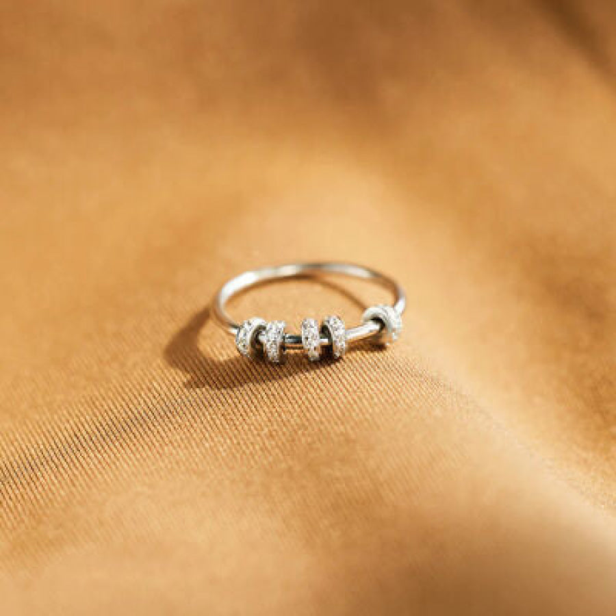 Inlaid Zircon 925 Sterling Silver Ring Apparel and Accessories