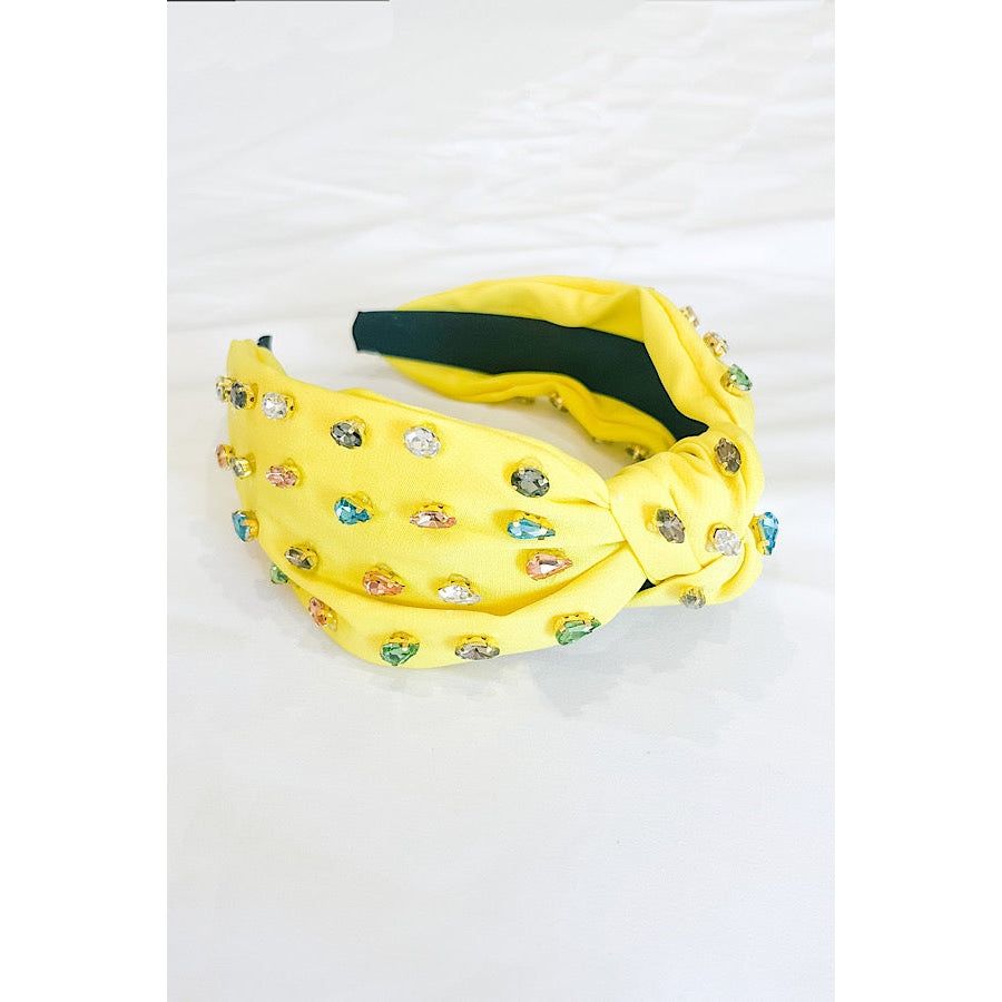 Ivy Yellow Rhinestone Headband WS 600 Accessories