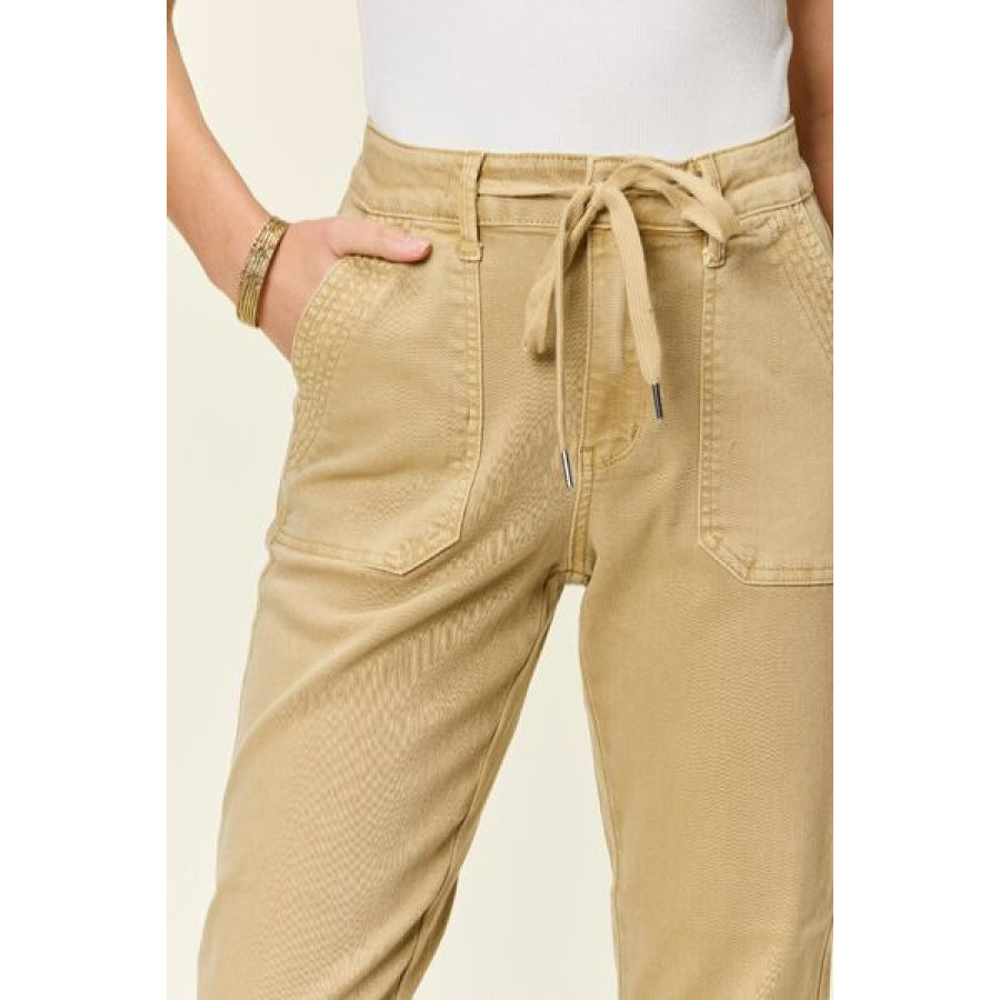 Judy Blue Full Size High Waist Jogger Jeans Apparel and Accessories