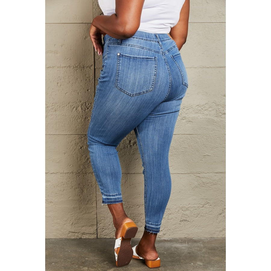 Judy Blue Janavie Full Size High Waisted Pull On Skinny Jeans Medium / 0(24)