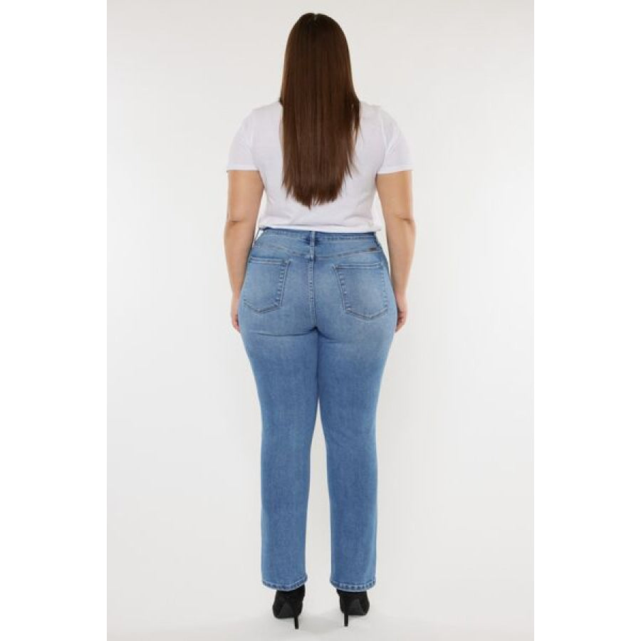 Kancan Full Size Cat’s Whiskers High Waist Jeans Apparel and Accessories