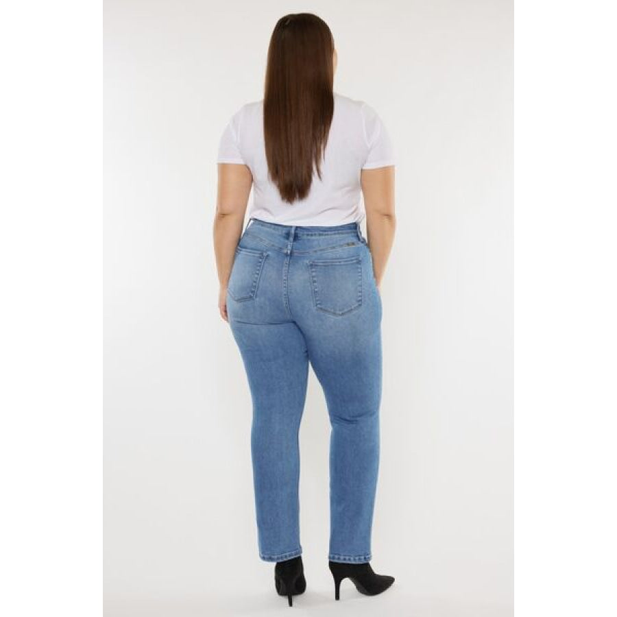 Kancan Full Size Cat’s Whiskers High Waist Jeans Apparel and Accessories