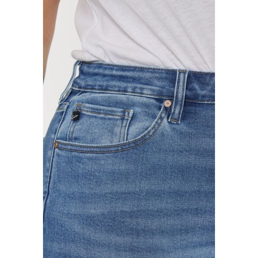 Kancan Full Size Cat’s Whiskers High Waist Jeans Apparel and Accessories