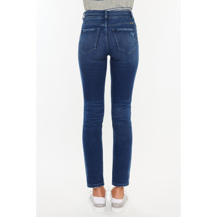 Kancan High Rise Slim Straight Jeans Apparel and Accessories