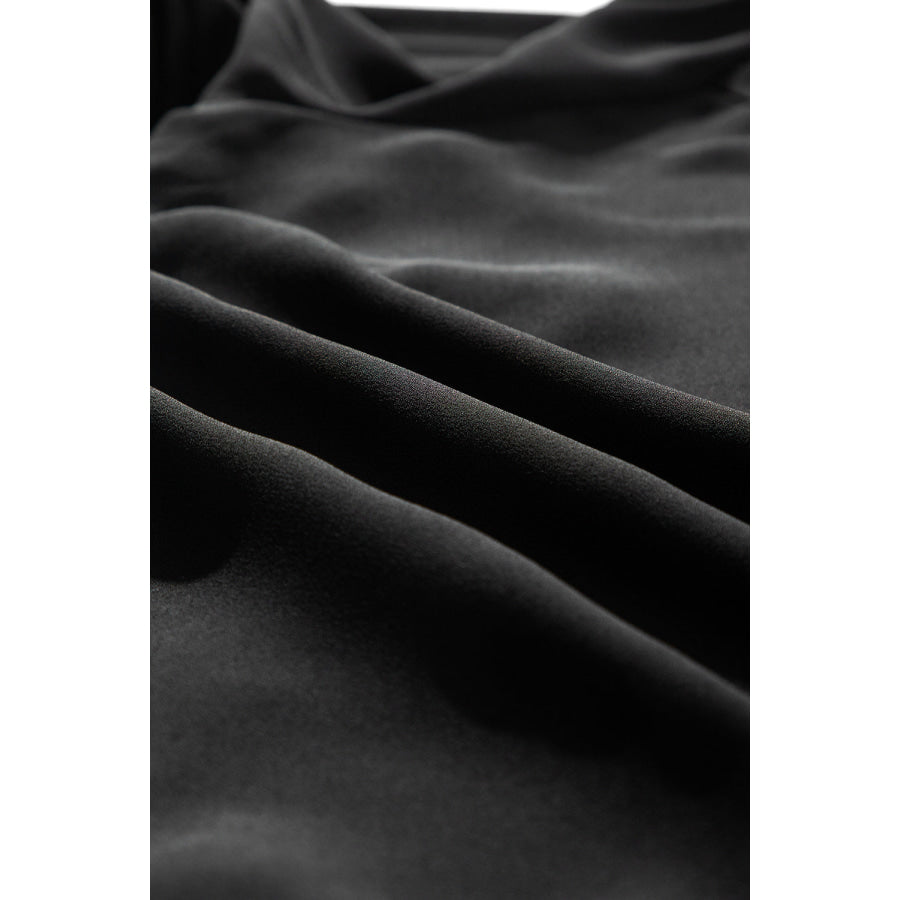 Lace Detail Surplice Long Sleeve Blouse Apparel and Accessories