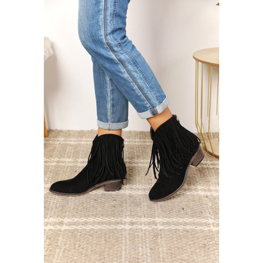 Legend Women’s Fringe Cowboy Western Ankle Boots