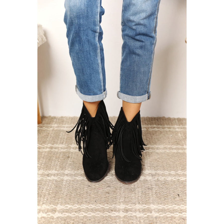 Legend Women’s Fringe Cowboy Western Ankle Boots