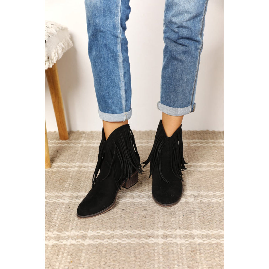 Legend Women’s Fringe Cowboy Western Ankle Boots