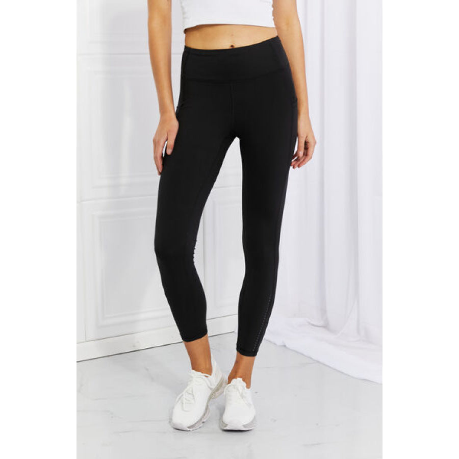 Leggings Depot Full Size Strengthen and Lengthen Reflective Dot Active Black / S Apparel Accessories